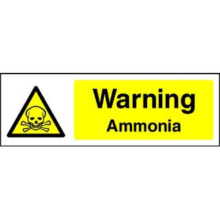 Picture of "Warning- Ammonia" Sign 