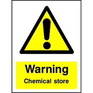 Picture of "Warning Chemical Store" Sign 