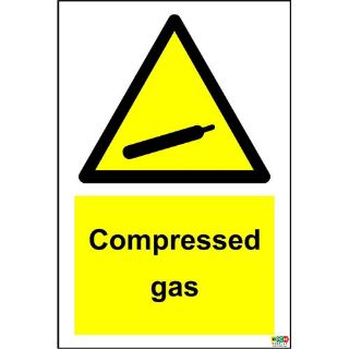 Picture of Warning Compressed Gas Safety Sign