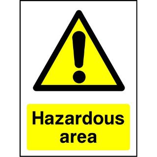 Picture of "Hazardous Area" Sign 