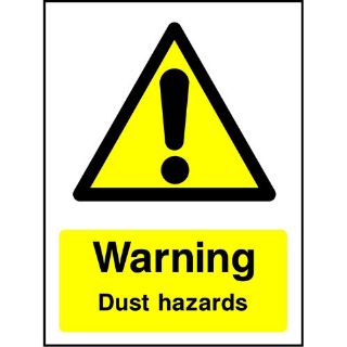 Picture of "Warning Dust Hazards" Sign 