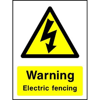 Picture of "Warning Electric Fencing" Sign
