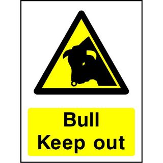 Picture of "Warning Bull Keep Out" Sign 
