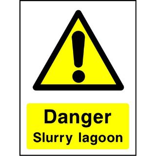 Picture of "Warning Danger Slurry Lagoon" Sign