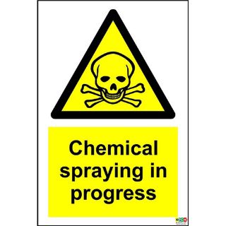 Picture of Chemical Spraying In Progress Safety Sign