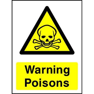 Picture of "Warning Poisons" Sign