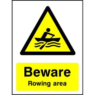 Picture of "Beware Rowing Area" Sign