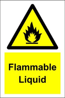 Picture of Warning Flammable liquid 