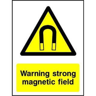 Picture of "Warning Strong Magnetic Field" Sign 