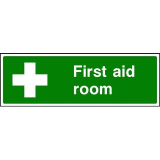 Picture of "First Aid  Room" Sign 