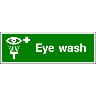 Picture of "Eye Wash" Sign 