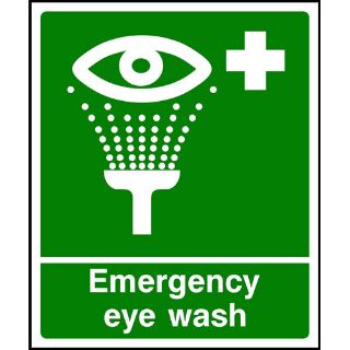 Picture of "Emergency Eye Wash" Sign