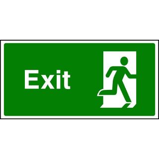 Picture of " Exit- Man Running Right" Sign 