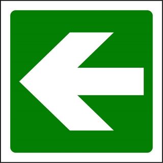 Picture of "Safety Directional Left  Arrow" Sign 