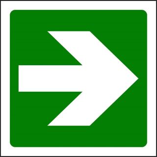 Picture of "Safety Directional Right  Arrow" Sign 