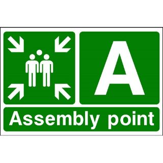 Picture of "Assembly Point-A" Sign