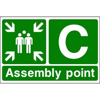 Picture of "Assembly Point-C" Sign