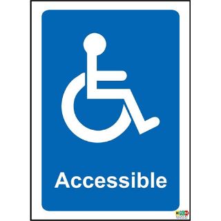 Picture of Wheelchair Accessible Notice Sign 