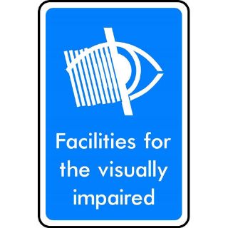 Picture of "Facilities For The Visually Impaired" Sign 