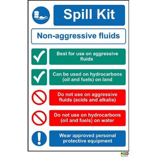 Picture of Spill Kit Non-Aggressive Fluids Sign