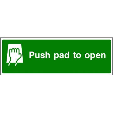 KPCM | Push Bar To Open Signs