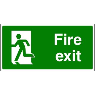 Picture of " Fire Exit- Man Running Left" Sign 