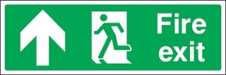 Picture of Fire exit up running man 