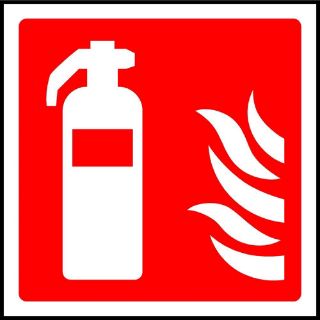 Picture of "Fire Extinguisher Symbol" Sign