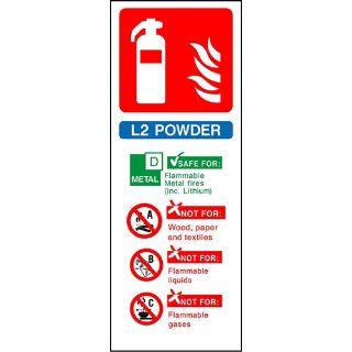Picture of "Fire Extinguisher-L2 Powder" Sign 