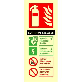 Picture of "Fire Extinguisher - Carbon Dioxide" Sign