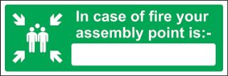 Picture of In case of fire your assembly point is 