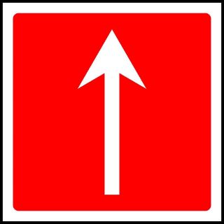 Picture of "Fire Sign- Up Arrow" Sign