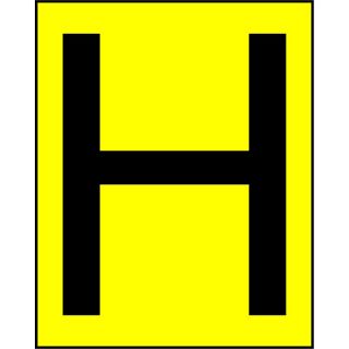 Picture of "Fire Hydrant H Symbol" Sign