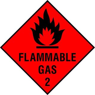 Picture of "Flammable Gas 2" Sign
