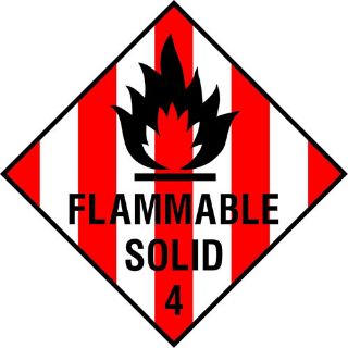 Picture of "Flammable Solid" Sign