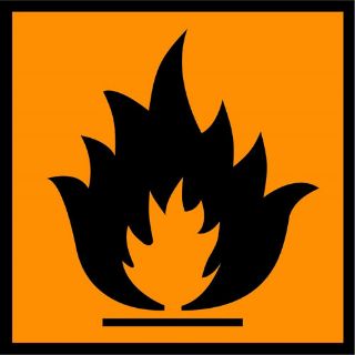 Picture of "Flammable Symbol" Sign