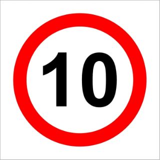 Picture of 10 mph speed limit