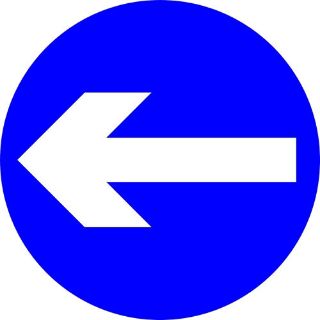 Picture of "Directional Arrow Left" Sign 