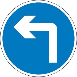 Picture of Road traffic Turn left ahead 