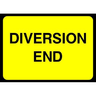 Picture of "Diversion End" Sign 