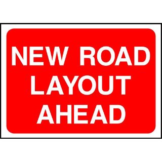 Picture of "New Layout Ahead" Sign 