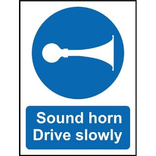 Picture of Sound Horn Drive Slowly Safety Sign 