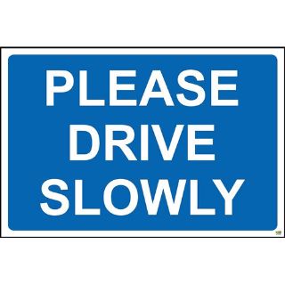 Picture of Please Drive Slowly Sign 