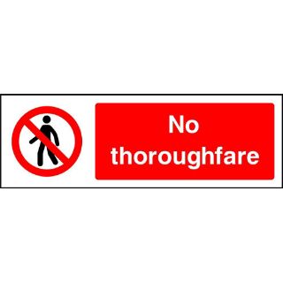 Picture of "No Thoroughfare" Sign 
