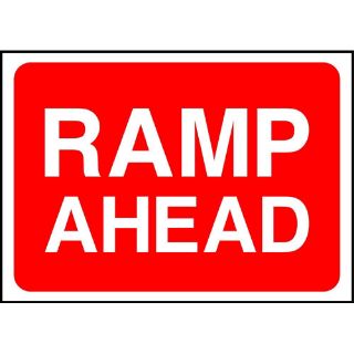 Picture of "Ramp Ahead" Sign 