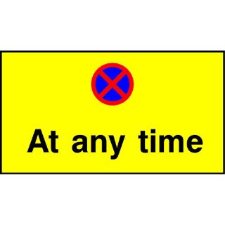 Picture of "No Stopping At Any Time" Sign 