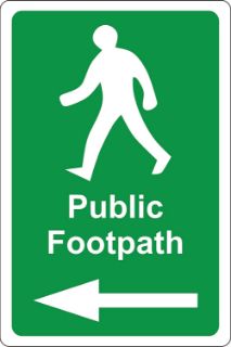Picture of Public footpath arrow left