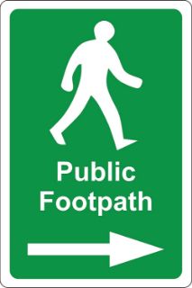 Picture of Public footpath arrow right