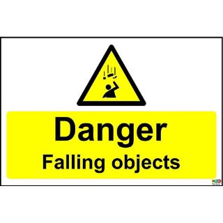 Picture of Danger Falling Objects Safety Sign