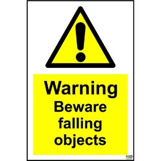 Picture of Beware Falling Objects Safety Sign
